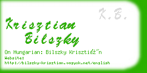 krisztian bilszky business card